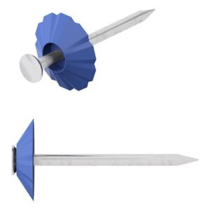 Гвозди декоративные 1.8х32 мм синяя шляпка (100 шт в зип-локе) STARFIX