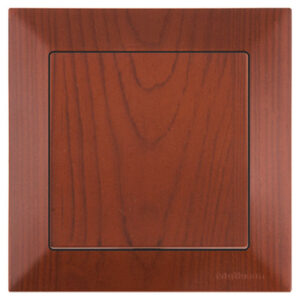 Выключатель 1-клав. (скрытый, винт. зажим) вишня, DARIA, MUTLUSAN