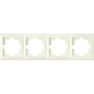 Рамка 4-местная бежевая, Стиль, BYLECTRICA