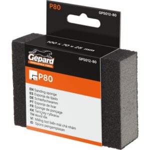 Губка абразивная 100х70х25мм Р80 GEPARD (GP5012-80)