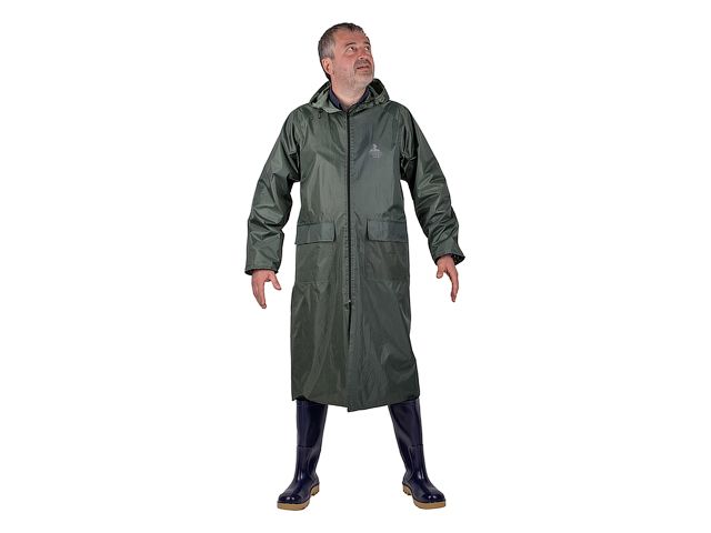 Плащ-дождевик ПВХ "Тайфун" р. 56-58 рост 170-176 зеленый
