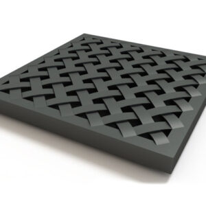 Решетка пластиковая усиленная к дождеприемнику (черный), Ecoteck, РБ