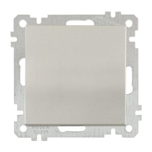 Выключатель 1-клав. двухполюсный (скрытый, без рамки, пруж. зажим) титан, DARIA, MUTLUSAN