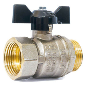 Кран шаровый 3/4" нар.-вн. бабочка PN40, LD