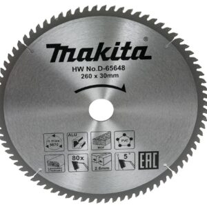 Диск пильный универсальный STANDART 260X30X2.6X80T Makita
