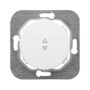 Выключатель 1 клав. проходной (cкрытый, 10А) белый, Прованс, Bylectrica