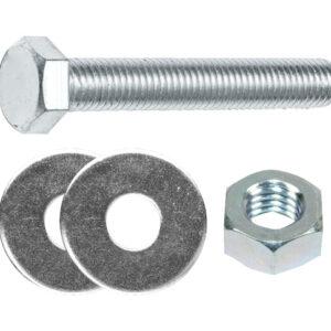 Болт М8х60 мм шестигр. с гайкой и шайбами (2 шт в зип-локе) STARFIX
