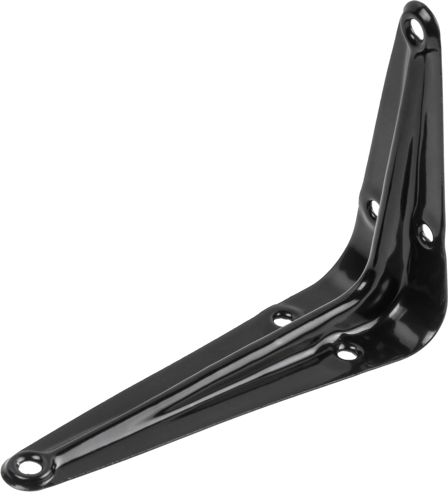 Кронштейн с ребром жесткости 125х150 мм черный STARFIX