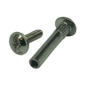 Винт-стяжка мебельный М4х27 мм никелированный (10 шт в зип-локе) STARFIX