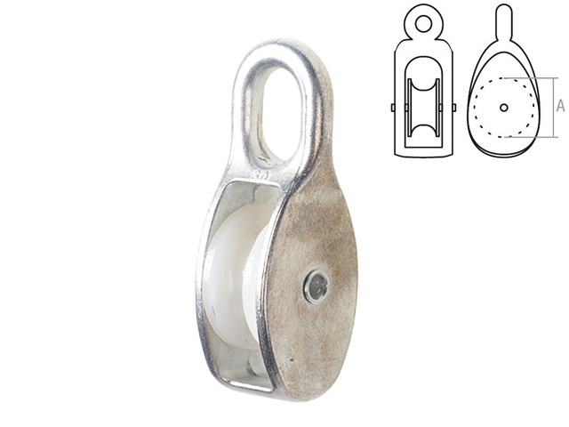 Блок одинарный нейлон 40 мм STARFIX