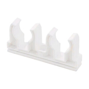 Клипса (опора) для труб ПП двойная d20, бел. РТП