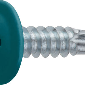 Саморез 4.2х16 мм с прессшайбой, цинк, со сверлом, RAL 5021 (500 шт в карт. уп.) STARFIX