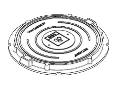 Люк садовый А15 (15кН) серый