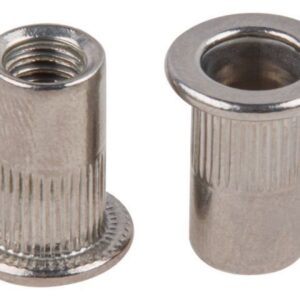 Заклепка резьбовая М4 нерж.сталь (А2), цилиндрический бортик (250 шт в карт. уп.)