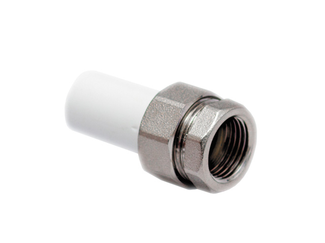 Американка ПП трубная вн. 20х1/2", бел. РТП