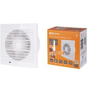 Вентилятор бытовой настенный, 100 С-Т, таймер, белый, TDM
