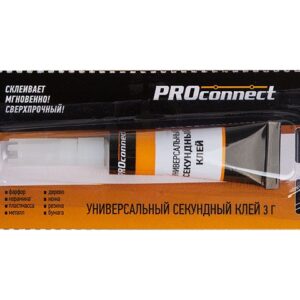 Клей универсальный секундный(3 г) на мульти-карте (упак. 12 шт.) Proconnect