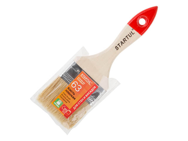 Кисть плоская 2,5"-63мм STARTUL STANDART+
