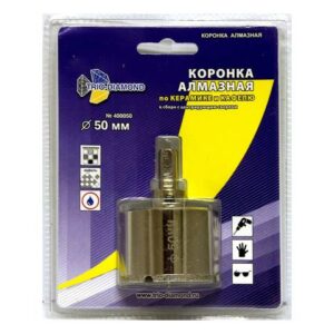 Коронка алмазная  d 50 мм по керамике и кафелю TRIO-DIAMOND