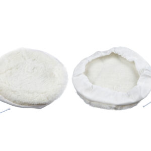 Полировальный круг 180мм, на завязках (иск.шерсть, короткая)