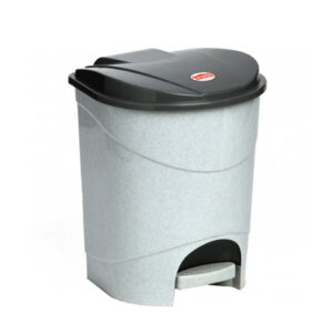Контейнер для мусора с педалью 7л (мраморный) IDEA