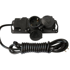 Удлинитель-шнур 1,7м брызгозащищенный (2 роз., 3.7кВт, с/з, ПВС 3х1) Bylectrica