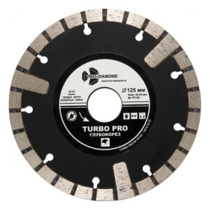 Алмазный круг 125х22,23мм по ж/бетону Turbo PRO TRIO-DIAMOND