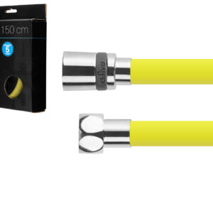 Шланг душевой, Si, 1/2" г-г 150 см, жёлтый, a-five