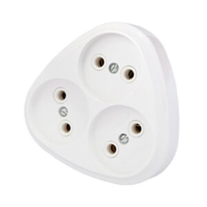 Разветвитель 3-местный (б/з, 16А, 250В) BYLECTRICA