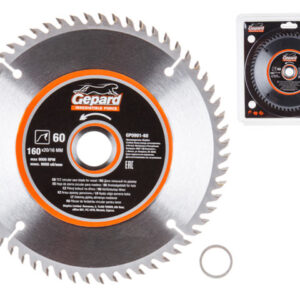 Диск пильный 160х20/16 мм 60 зуб. по дереву GEPARD