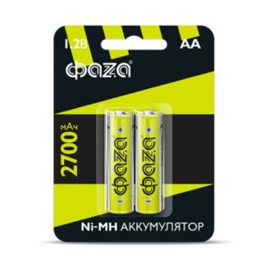 Аккумулятор AA 2700мАч 1.2В, блистер 2шт. ФАZA