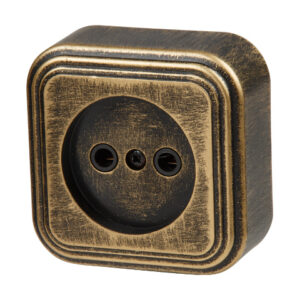 Розетка 1-ая (открытая, б/з) бронз., Стандарт, Юпитер