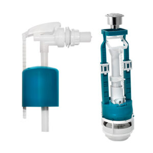 Арматура хром кнопка, бок.подводка, ИнкоЭр