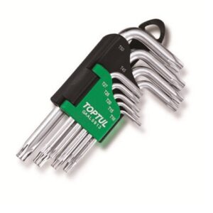 Набор ключей Torx T10-Т50 9шт короткие TOPTUL