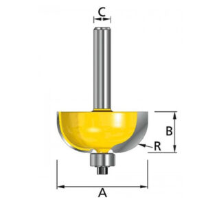 Фреза с подш.28,6х12,7х8х32х2Т MAKITA