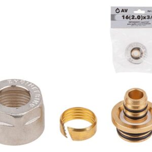 Евроконус (адаптер) 16(2.0) х 3/4" вн. для труб PEX, AV Engineering (инд. упак.)