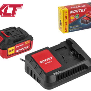 Набор аккумулятор 4 А*ч и зарядное устройство 1х2 А WORTEX ALL1 XLT в кор. SET
