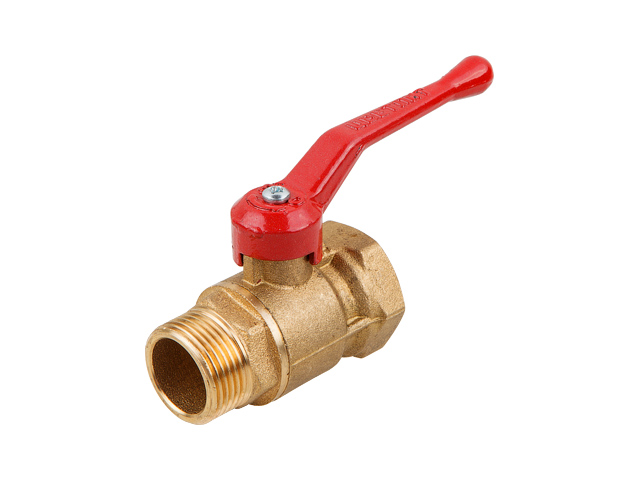 Кран шаровый 1 1/2" нар.-вн. ручка PN1,6 МПа, 11Б27п5, Цветлит