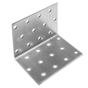 Уголок крепежный равносторонний 80х60х60 мм KUR белый цинк STARFIX