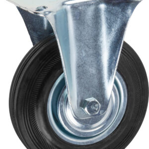 Опора колёсная d-125мм неповоротная, резиновая STARFIX