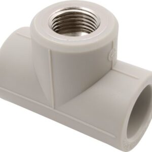 Тройник ПП комб. вн. 32х1", сер. FV Plast