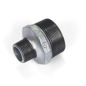 Ниппель ред. 1" х 3/4" нар.-нар. чугун оцинк., AV Engineering
