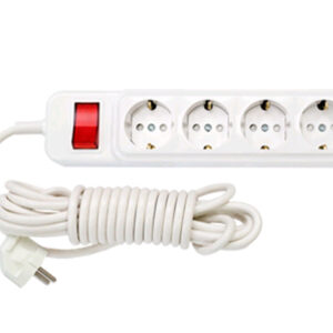 Удлинитель бытовой 3,5м (4 роз., 2.5кВт, с/з, ПВС 3х0,75) BYLECTRICA