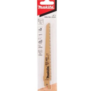 Пилка сабельная для дерева 150x1.2 мм, 6TPI, 2 шт MAKITA