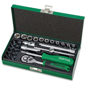 Набор головок 1/4" 4,5-13мм 27предм. 6гр. TOPTUL