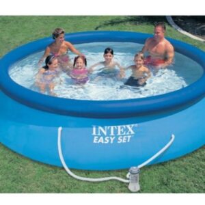 Надувной бассейн Easy Set, 457х84 см + фильтр-насос 220 В, INTEX