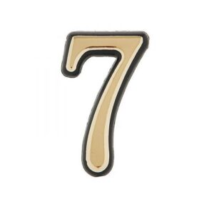Цифра дверная АЛЛЮР БОЛЬШАЯ пластик "7" золото