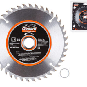 Диск пильный 160х20/16 мм 40 зуб. по дереву GEPARD