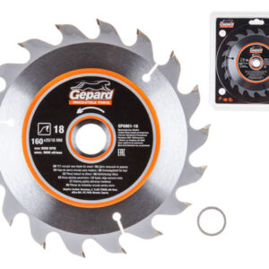 Диск пильный 160х20/16 мм 18 зуб. по дереву GEPARD