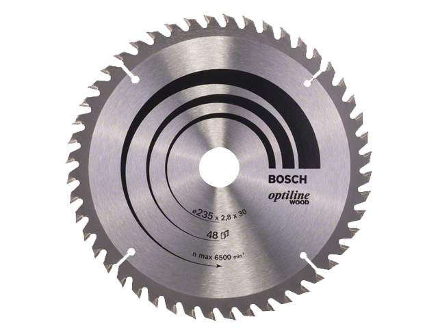 Диск пильный 235х30/25 мм 48 зуб. по дереву OPTILINE WOOD BOSCH